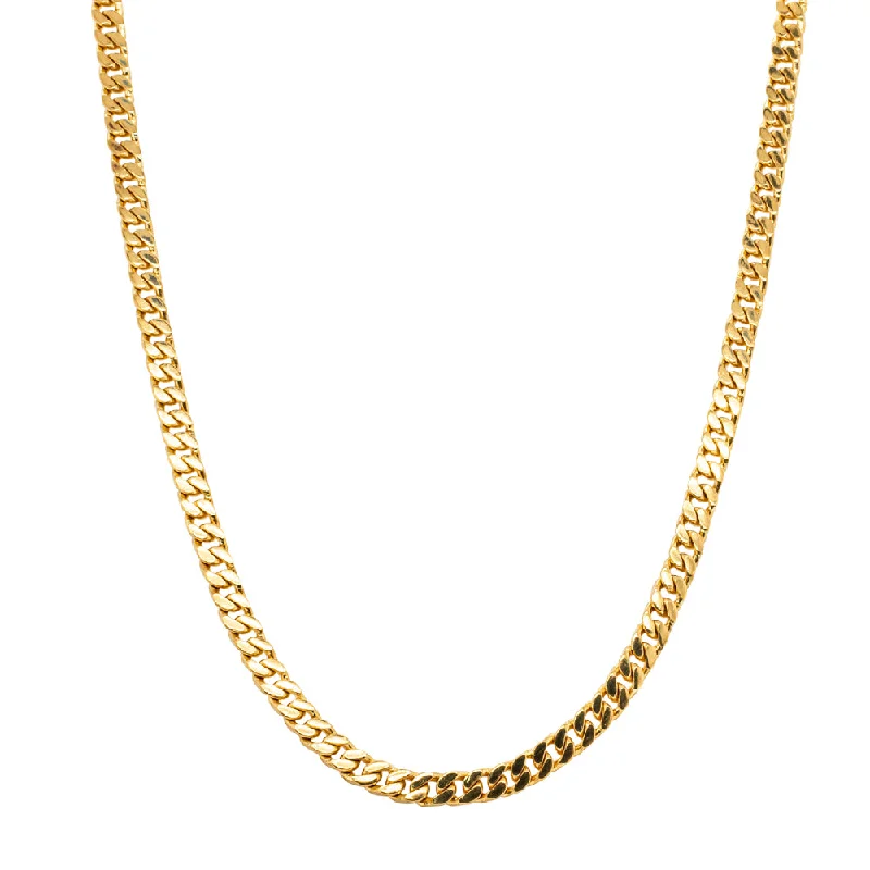 Deja Vu 24ct Yellow Gold Curb Link Chain