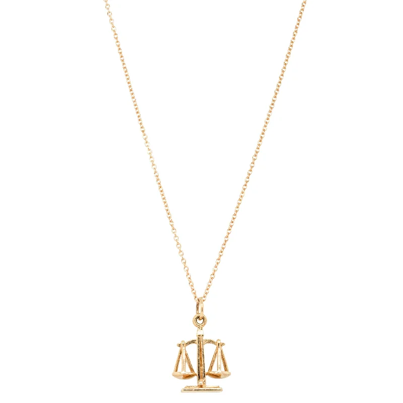 Deja Vu 9ct Yellow Gold Balance Scales Necklace