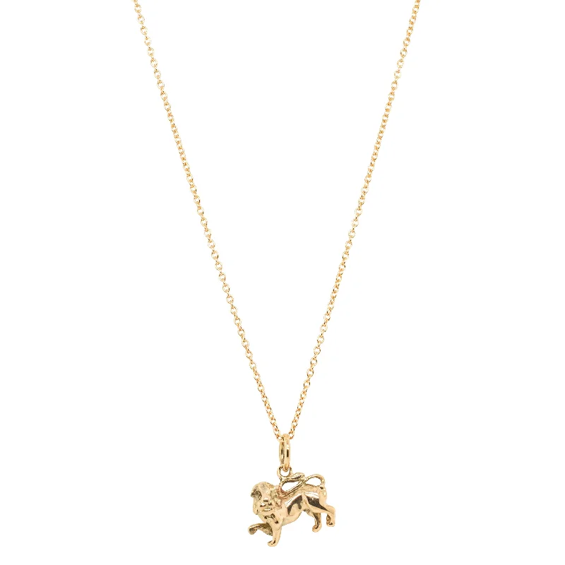 Deja Vu 9ct Yellow Gold Lion Necklace