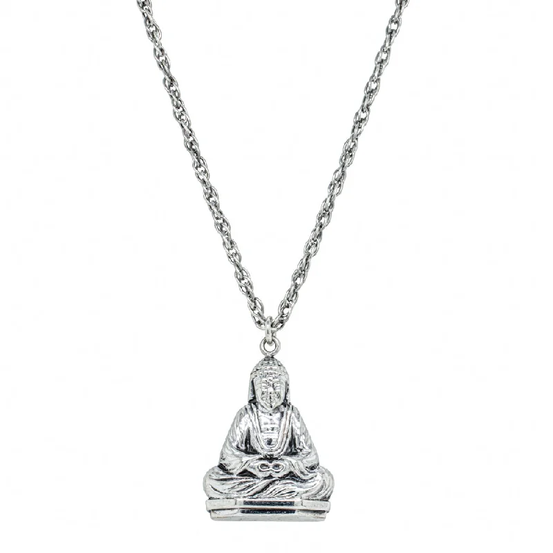 Deja Vu Sterling Silver Bhudda Pendant