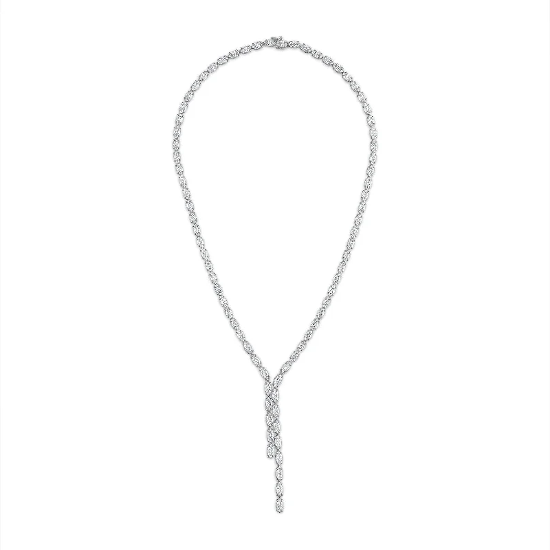 Marquise Diamond Lariat Necklace