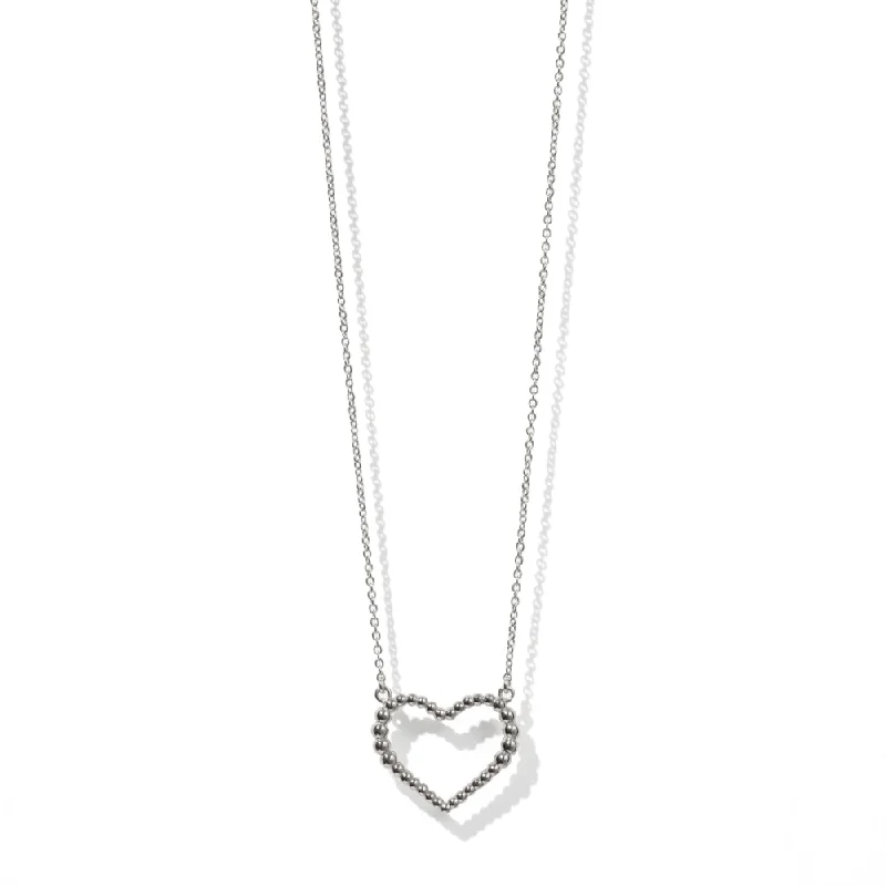 Meadowlark Fizzy Heart Necklace Medium- Sterling Silver