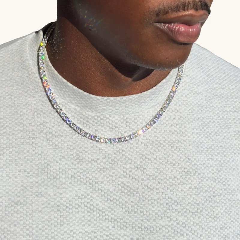 Men's Icy Tennis Necklace