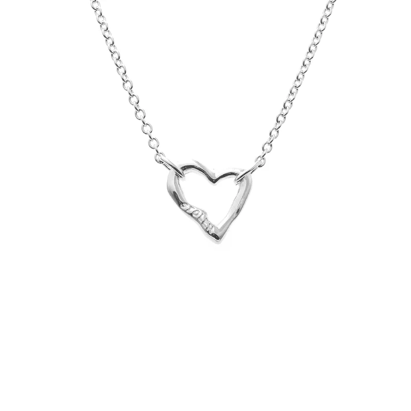 Stolen Girlfriends Club Mini Melted Heart Necklace - Sterling Silver