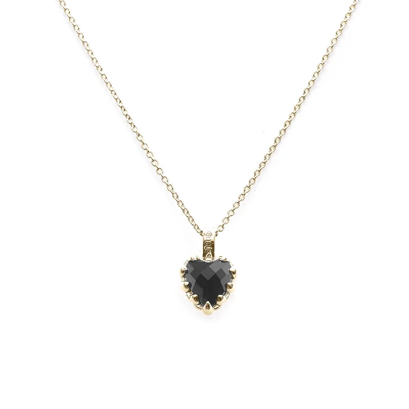 Stolen Girlfriends Club Mini Love Claw Necklace - Gold Plated & Onyx