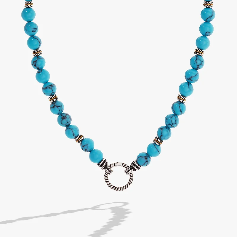 Untamed Turquoise Beaded Necklace