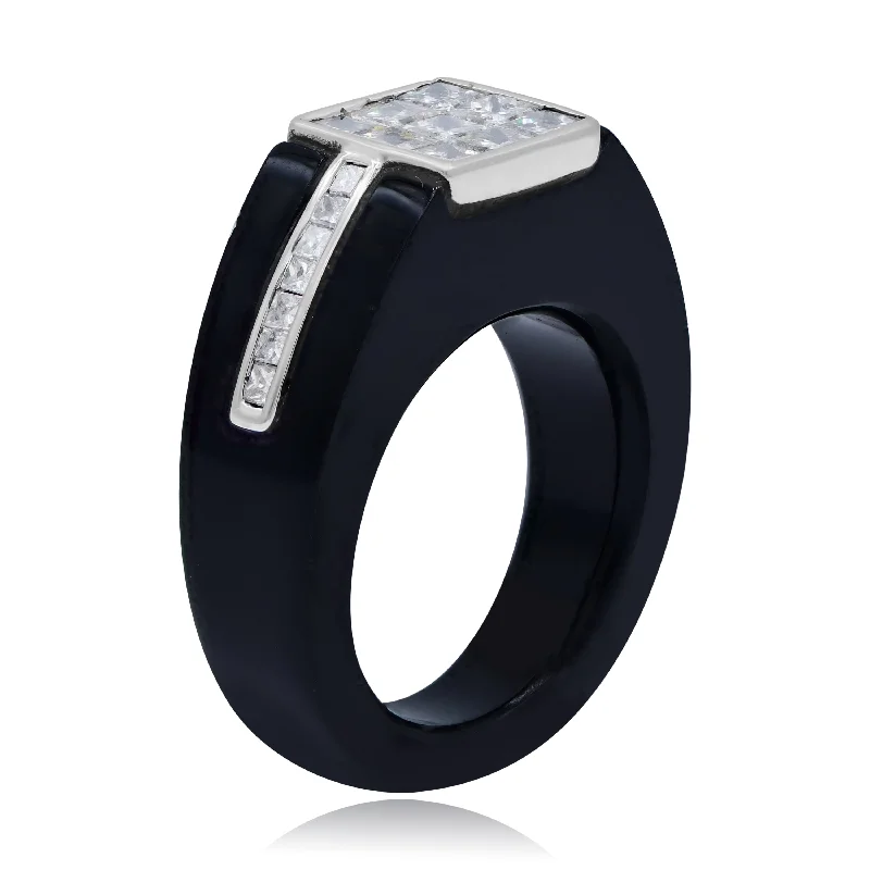 1.90ct Diamond Men's Ring set in 14KT White Gold / R3221