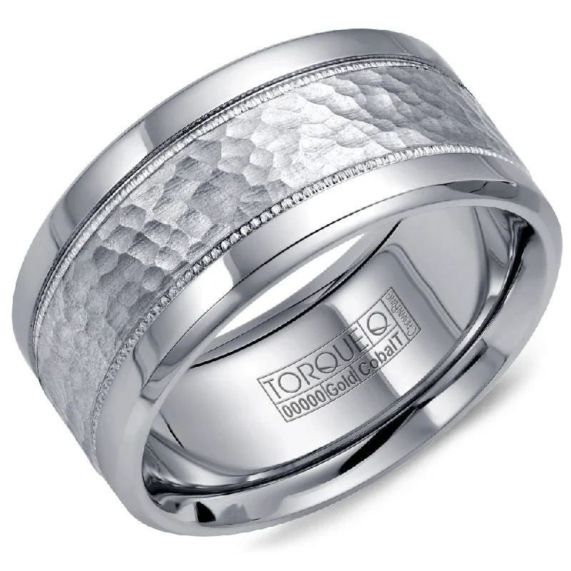 Torque Cobalt & Gold Collection 10.5MM Wedding Band with White Gold Center CW003MW105